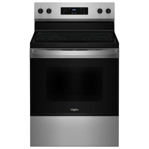 Whirlpool 3 Series 30" 5.3 Cu. Ft. Self-Clean 4-Element Freestanding Electric Range (YWFES3530RS) - SS