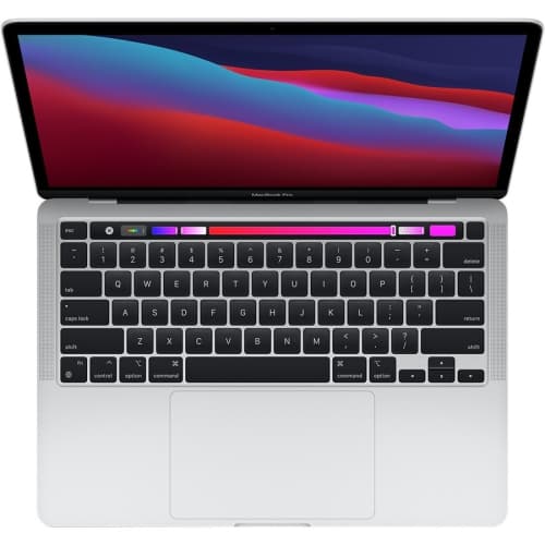 - Apple MacBook Pro 13.3" Laptop - Silver (Apple M1 / 8 GB RAM / 256 GB SSD / MacOS)