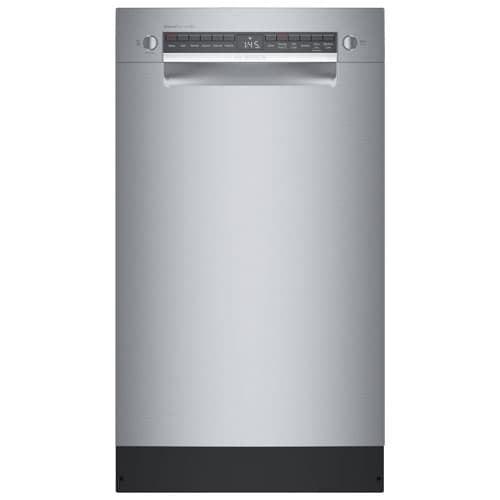 Bosch 18" 44dB Built-In Dishwasher with Stainless Steel Tub & Third Rack (SPE68C75UC) - Stainless Steel