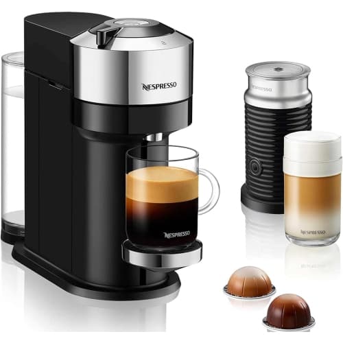Refurbished (Excellent)- Nespresso Vertuo Next Deluxe with Aeroccino by De'Longhi