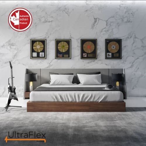 UltraFlex OASIS- 12” Hybrid Eurotop, Pocket Coil, High Density Foam Encased, Pressure Relieving Foam and HDcoil Pocketed (Made in Canada) With Waterproof Mattress Protector