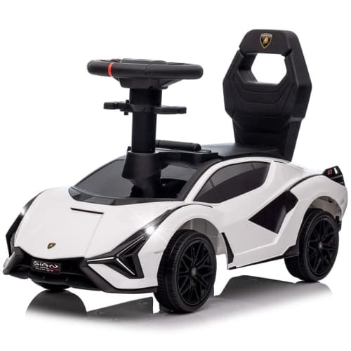 Voltz Toys Ride-on Push Car for Kids, Licensed Lamborghini SIAN for Toddlers 18-60 Months, Sliding Walker Toy Car with Music, Lights and Under Seat Storage for Boys Girls