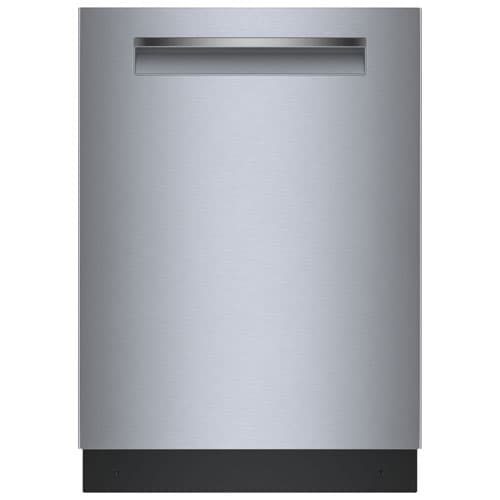 Bosch 500 Series 24" 38dB Top Control w/Precision Wash PureDry Aqua Stop 3rd Rack Dishwasher (SHP95CM5N) - Stainless