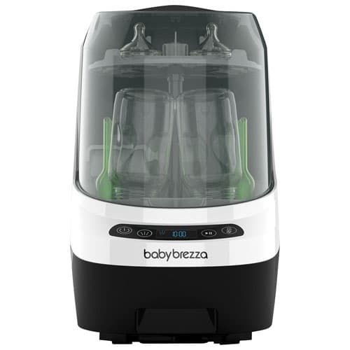 Baby Brezza Bottle Washer Pro Baby Bottle Sterilizer & Dryer - White/Black