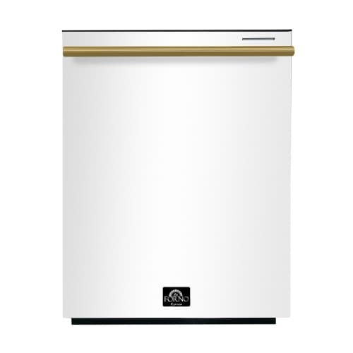 FORNO Pozzo 24-inch Built-In Dishwasher with 14-Place Setting Capacity and 6 Wash Programs - White