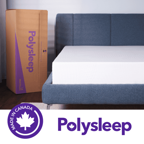 Polysleep Sierra 9" Memory Foam Mattress — Medium Firm Mattress in a Box, Made in Canada with Antimicrobial Foam — King Size