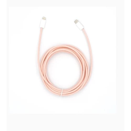 Amaze 10 foot USB-C to Lightning Braided Cable - Pink