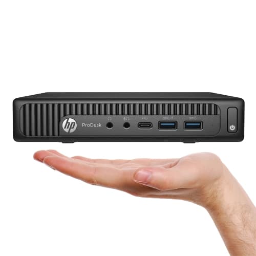 Refurbished (Good) - HP Computer ProDesk 600 G2 Mini Windows 10 Pro Business Desktop Tiny PC | Intel Core i5 6500T Processor | 16GB DDR4 RAM | 512GB M.2 NVMe SSD | WIFI | Bluetooth