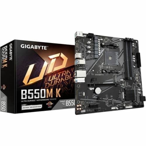 Gigabyte B550M K Ultra Durable B550M K Desktop Motherboard (B550MK)