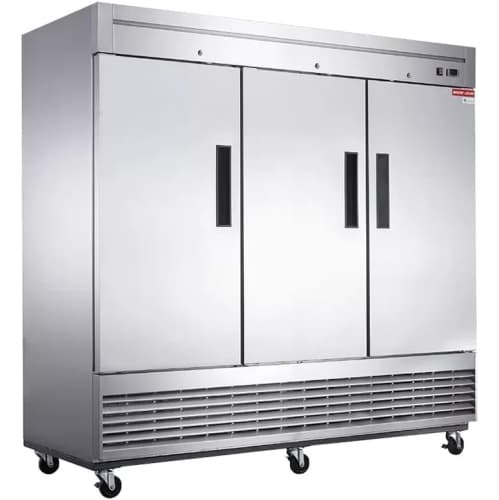 NEW AIR RÉFRIGÉRATION Commercial 82″ 64.8 Cu. Ft. Triple Door FREEZER (NSF-182-H) - Stainless Steel