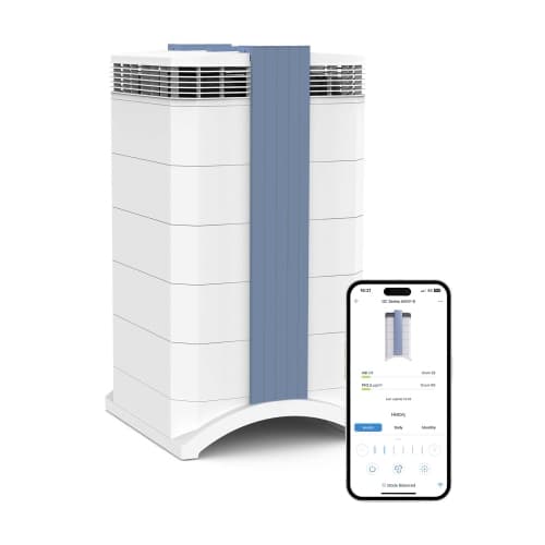 IQAir GC MultiGas XE Air Purifier – Smart MultiGas Filtration for Rooms up to 1125 sq ft - Chemicals, Odors, VOCs, and Particles, Swiss Made, WiFi Enabled