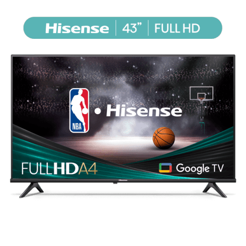 REFURBISHED (Good)-Hisense 43" A4 Series FHD 1080p Google Smart TV Chromecast Built-in (43A4K)