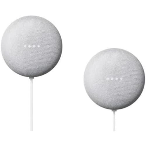 Nest Mini (2nd Gen) Smart Speaker - Chalk - 2 Pack