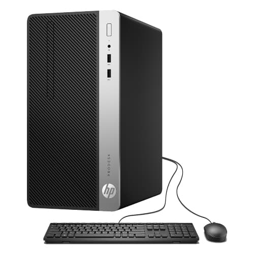 Refurbished (Good) - HP Desktop PC ProDesk 400 G4 Tower Professional Computer - Black/ Silver (Intel i5 Quad-Core Processor/ New 1TB SSD/ 16GB DDR4 RAM/ Windows 10 Pro/ WIFI)