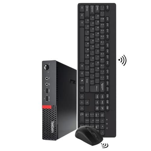 Refurbished (Good) - Lenovo Computer ThinkCentre M710q Mini/ Tiny Windows 10 Pro Business Desktop PC | Intel Core i5 7400T Processor | 8GB DDR4 RAM | 256GB NVMe SSD | WIFI