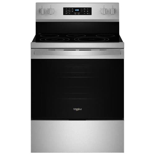 Whirlpool 30" 5.3 Cu. Ft. Energy Star Fan Convection Electric Range with No Preheat Air Fry (YWFES5030RZ) - Stainless Steel