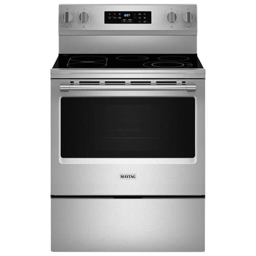 Maytag 30" 5.3 Cu. Ft. Self-Clean Electric Air Fry Range (YMFES6030RZ) - Fingerprint Resistant Stainless Steel