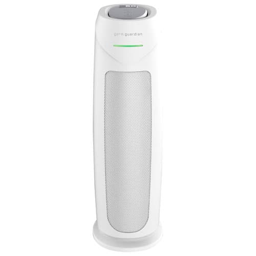 GermGuardian AC4880W Intelligent 22" Tower Air Purifier with HEPA Pure Filter - White