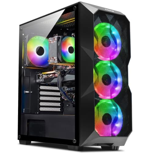 Gaming Pc Desktop Tower AQVIN AQB70 ~ Intel Core i7 Processor up to 4.60Ghz 32GB DDR4 RAM DDR4 1TB SSD Nvidia GeForce RTX 5060 8GB GDDR7 HDMI Windows 11 Pro WiFi - Only at Bestbuy