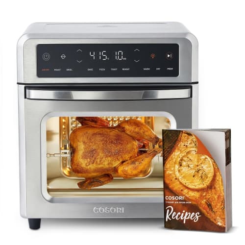 COSORI Air Fryer Toaster Oven, 13 Qt Airfryer Fits 8" Pizza, 11-in-1 Functions with Rotisserie, Dehydrate
