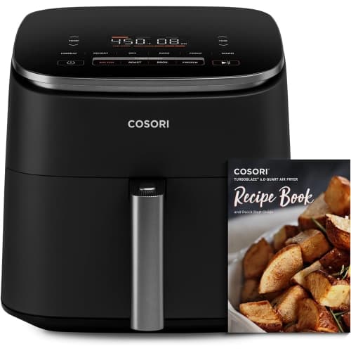 COSORI Air Fryer 6 QT TurboBlaze Technology, 9-in-1 Airfryer Oven, Crispy Results in Just Minutes, 130+ Recipes, Compact