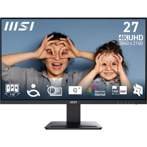 MSI 27" 3840 x 2160 4K (UHD) 60Hz 4ms (GTG) IPS Monitor Tilt adjustable (PRO MP273U)
