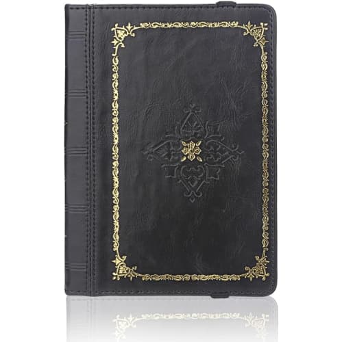 Antique Book Style Crazy Horse Pu Leather Case Cover for Kindle/Sony/Pocketbook/kobo 6" 6inch Ebook Reader