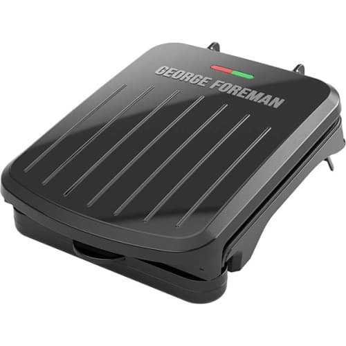 George Foreman 2-Serving Classic Plate Electric Indoor Grill Black