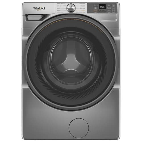Whirlpool (WFW5720RR) 5.2 Cu. Ft. (IEC) Stackable High Efficiency Front Load Washer with Steam - Radiant Silver