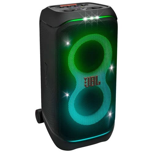 Refurbished (Excellent) - JBL PartyBox Stage 320 Splashproof Bluetooth Wireless Speaker - Black
