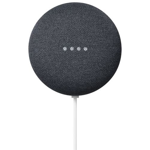 Refurbished (Excellent) - Google Nest Mini (2nd Gen) Smart Speaker - Charcoal