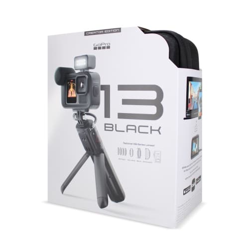 GoPro HERO13 Creator Edition - Includes Battery Grip, Tripod, Remote, Media Mod, Light Mod, Enduro Battery, Magnetic Latch Mount and Carrying Case