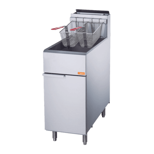 BRIKA BFR-40-LPG Commercial Propane LPG Deep Fryer 40 lbs Oil Capacity 90 000 BTU