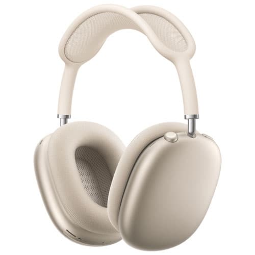 Open Box - Apple AirPods Max (USB-C) Over-Ear Noise Cancelling Bluetooth Headphones - Starlight