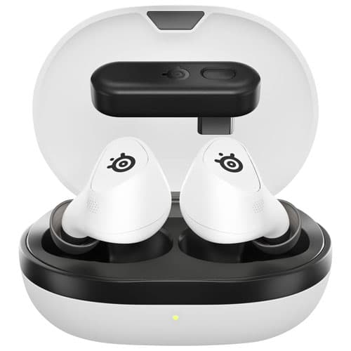 SteelSeries Arctis GameBuds In-Ear Gaming Headphones for PC / PS4 / PS5 / Nintendo Switch - White