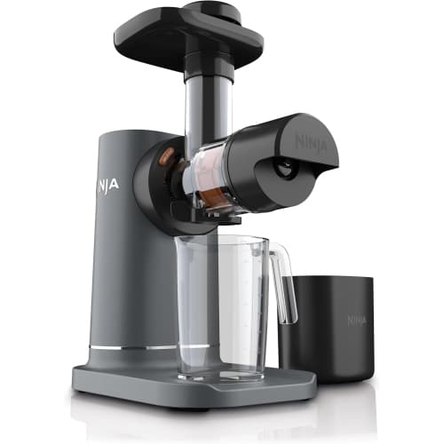 Compact cold press juicer with powerful performance and Total Pulp Control. Features a large pulp container and juice jug for easy use and cleaning (Canadian Version).