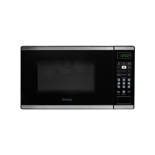 Danby DBMW0722BBS 0.7 cu. ft. Countertop Microwave in Black and Stainless Steel