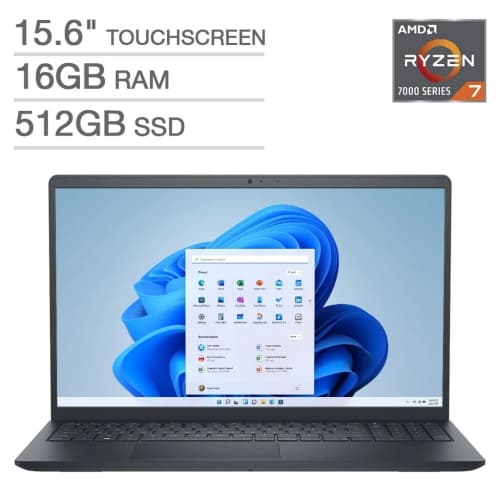 Open Box - Dell Inspiron 15 3535 15.6" Touchscreen Laptop (AMD Ryzen 7 7730U / 16 GB RAM / 512 GB SSD / Windows 11 Home)