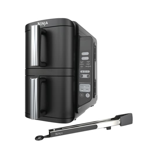 Ninja DoubleStack 2-Basket Air Fryer, DoubleStack Technology Cooks 4 Foods at Once, Space Saving Design, 8 QT, 6-in-1
