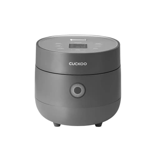 CUCKOO 3 Cup (Uncooked) / 6 Cup (Cooked) Micom Rice Cooker & Warmer with Nonstick Inner Pot, 10 Menu Modes, LCD Display, Fuzzy Logic Tech, Auto Clean (Gray) CR-0375FG