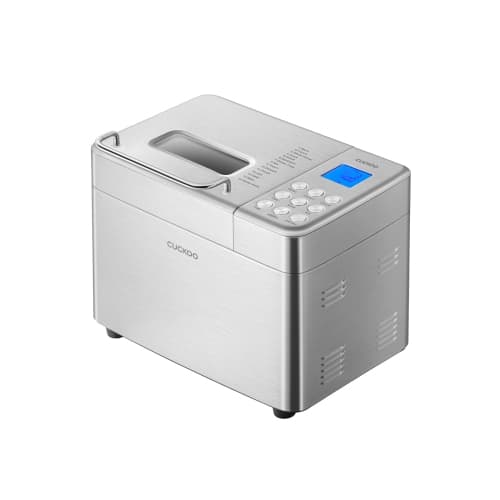 CUCKOO 2 lb. Multi-Functional Bread Maker with 17 Menu Options, Crust Color Customization, Automatic Fruit & Nut Dispenser, 6 Accessories (Stainless Steel) CBM-AAB101S