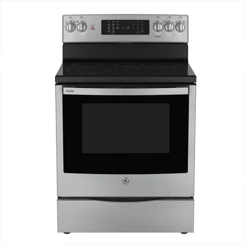 Open Box - GE Profile 30" 6.2 Cu. Ft. 5-Element Electric Air Fry Range (PCB905YVFS)- Perfect Condition