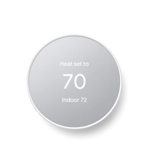 Google Nest Thermostat - Smart Thermostat for Home - Programmable WiFi Thermostat - Snow