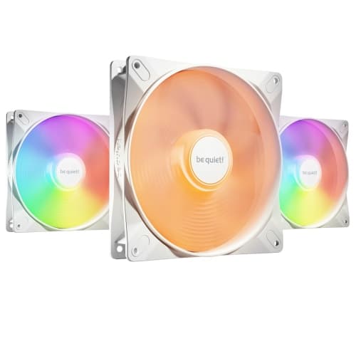 be quiet! Light Wings LX 140mm PWM high-Speed PC Case Fan | White | Triple-Pack | BL131
