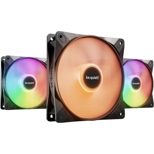 be quiet! Light Wings LX 120mm PWM high-Speed PC Case Fan | Black | Triple-Pack |BL124