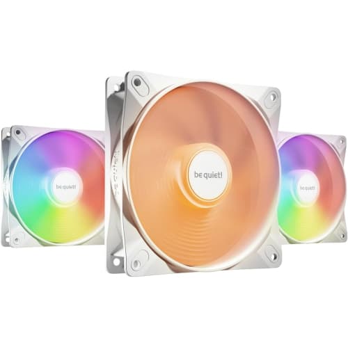 be quiet! Light Wings LX 120mm PWM high-Speed PC Case Fan | White | Triple-Pack | BL125