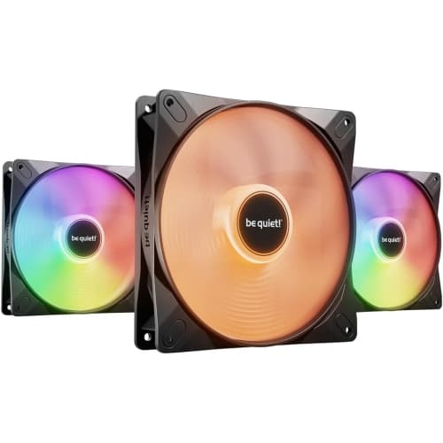be quiet! Light Wings LX 140mm PWM high-Speed PC Case Pack | Black | Triple-Pack | BL130