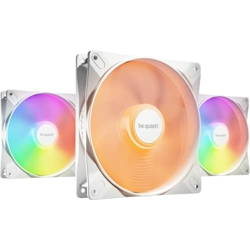 be quiet! Light Wings LX 140mm PWM PC Case Fan | White | Triple-Pack | BL128