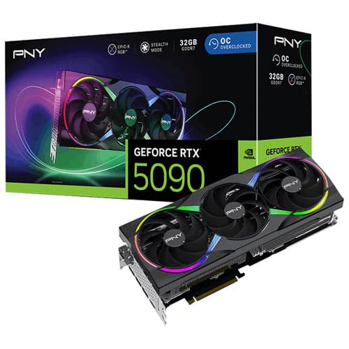PNY NVIDIA GeForce RTX 5090 ARGB 32GB GDDR7 Video Card