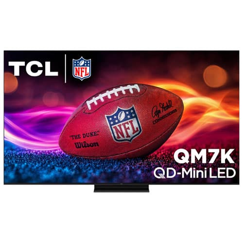 TCL 65" QM7K Series 4K UHD HDR QD-Mini LED 144Hz Google TV Smart TV (65QM7K) - 2025 - Great for Gaming & Streaming